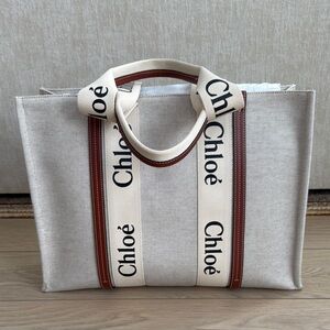 Chloe Large Canvas Tote Bag - LIKE NEW